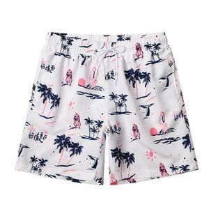 MENS  Funny Swimming Shorts Bathing Suit with Mesh Liner Size Small